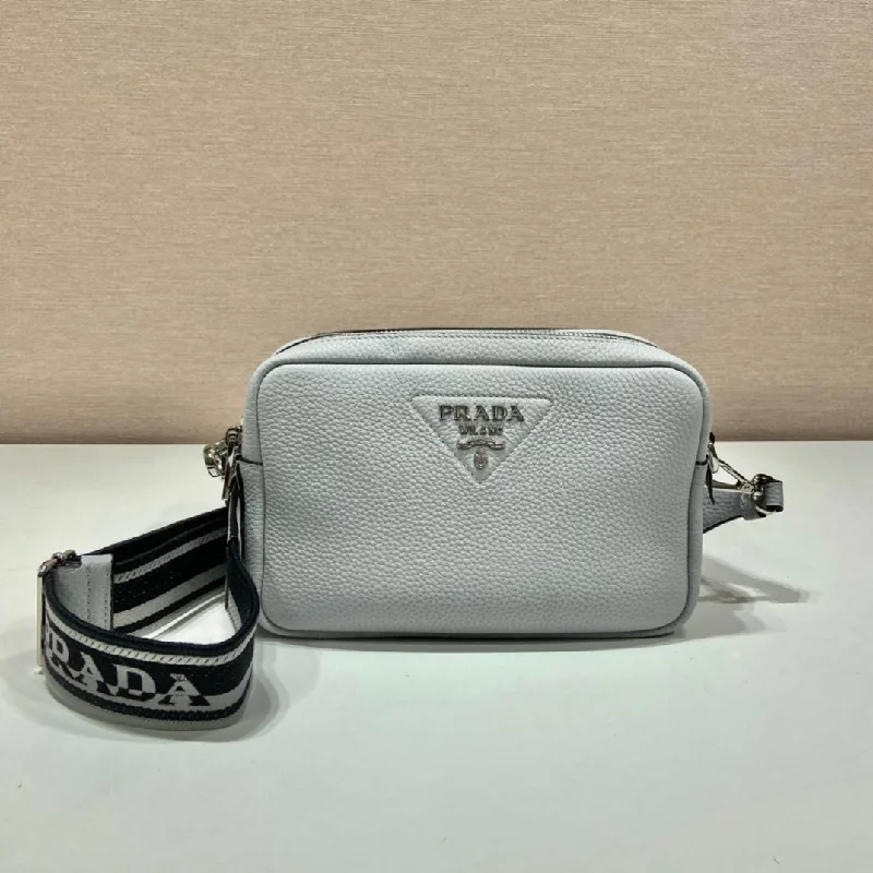 Prada Bag With Shoulder Strap Grey For Women. Women-s Bags 8.6in/22cm 1BH082_2DKV_F010I_V_3OM