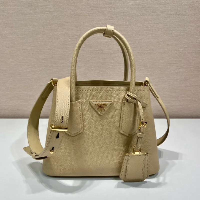 Prada Double Saffiano Mini Bag Beige For Women. Women-s Bags 9.8in/25cm 1BG443_2A4A_F0036_V_XOO