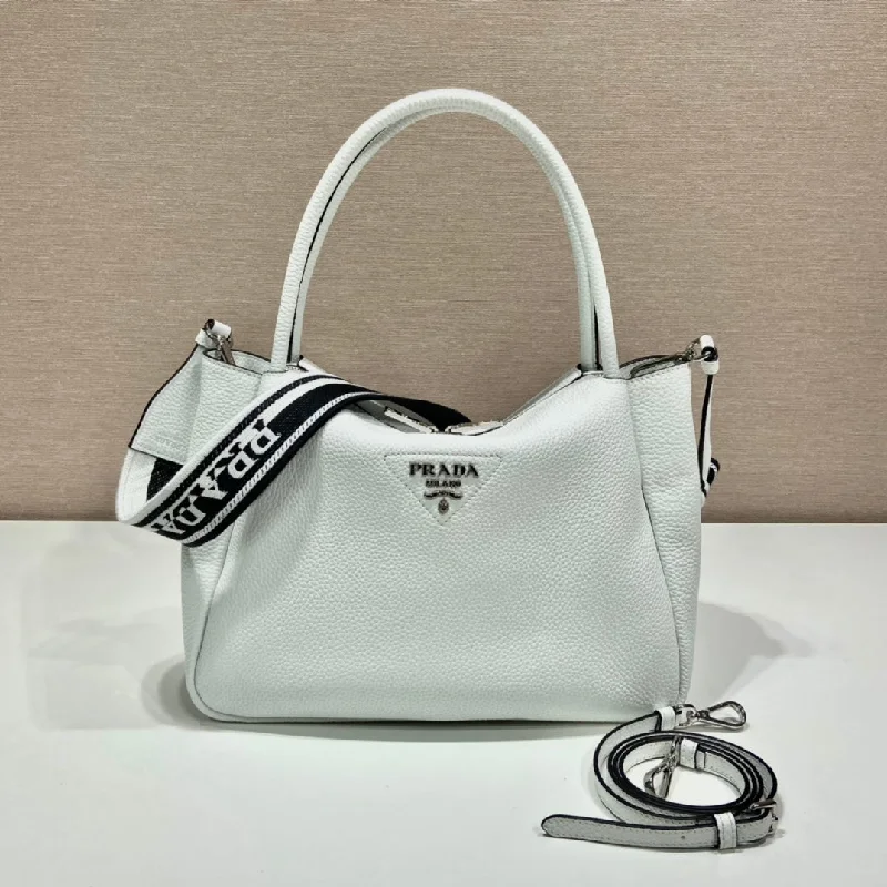 Prada Large Handbag White For Women. Women-s Bags 12.6in/32cm