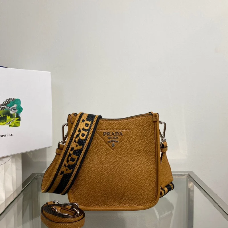 Prada Mini Shoulder Bag Brown For Women. Women-s Bags 7.9in/20cm 1BH191_2DKV_F02Z8_V_3OO