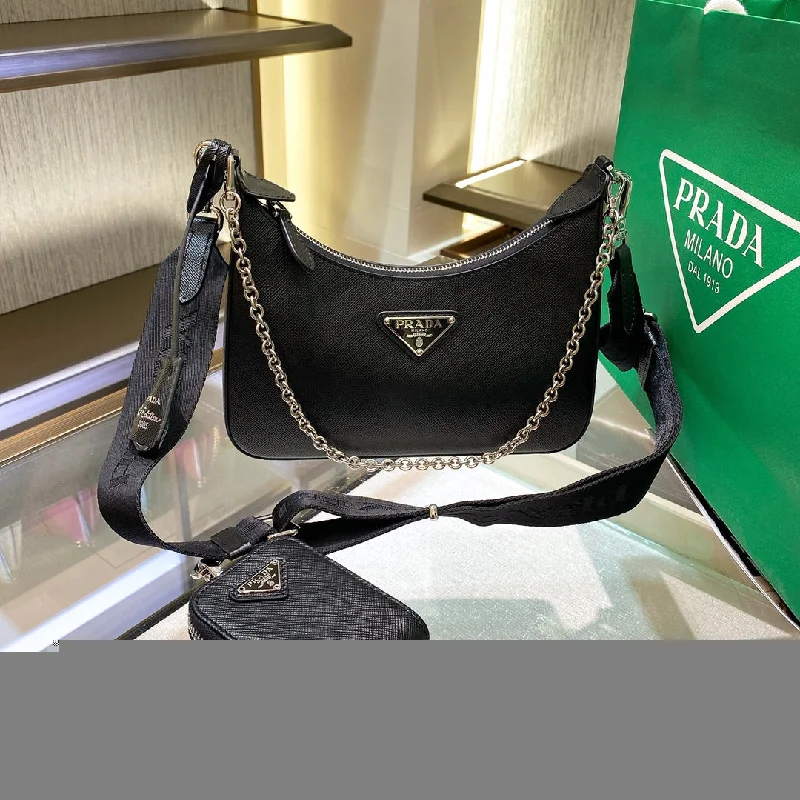 Prada Re-Edition 2005 Re-Nylon Mini Bag Black For Women. Women-s Bags 8.6in/22cm 1NE204_R064_F0002