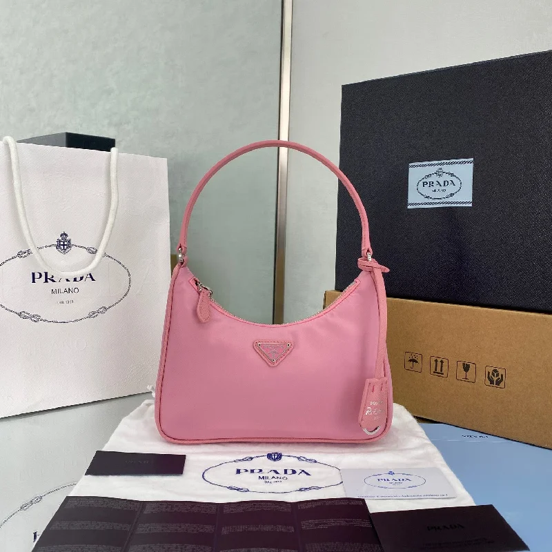 Prada Re-Edition 2005 Re-Nylon Mini Bag Pink For Women. Women-s Bags 8.6in/22cm