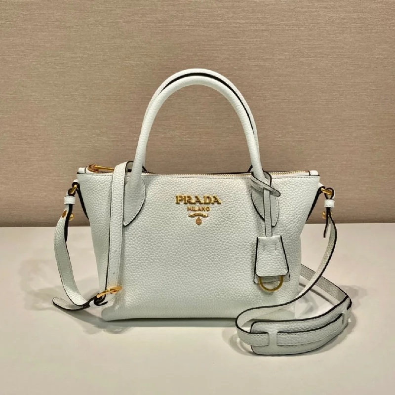 Prada Saffiano Mini Bag White For Women. Women-s Bags 9.4in/24cm