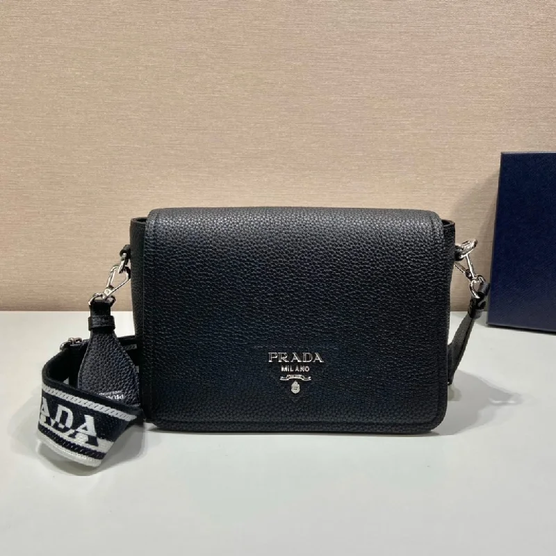 Prada Shoulder Bag Black For Women. Women-s Bags 9in/23cm 1BD314_2DKV_F0002_V_3OO