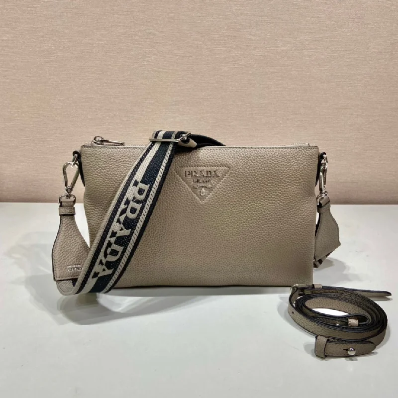 Prada Shoulder Bag Grey For Women. Women-s Bags 11.8in/30cm 1BH050_2DKV_F0572_V_3OM