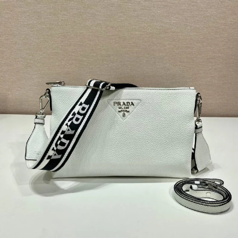 Prada Shoulder Bag White For Women. Women-s Bags 11.8in/30cm 1BH050_2DKV_F0009_V_3OM