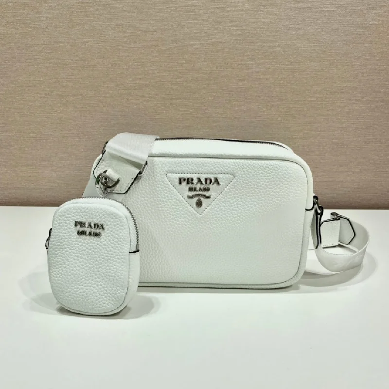 Prada Shoulder Bag White For Women. Women-s Bags 8.6in/22cm