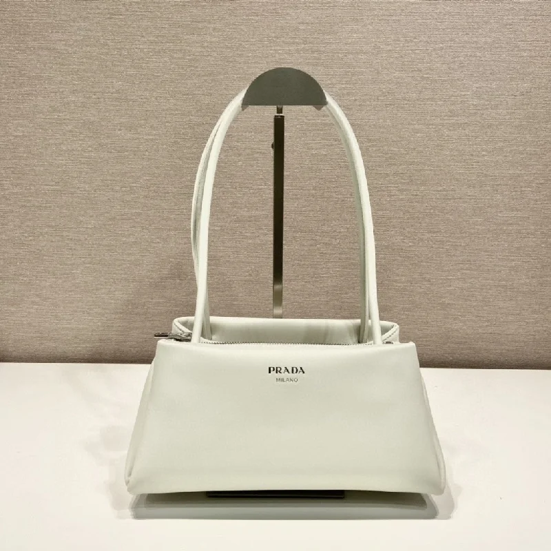 Prada Small Bag White For Women. Women-s Bags 9.8in/25cm 1BA368_2DDJ_F0009_V_OOO