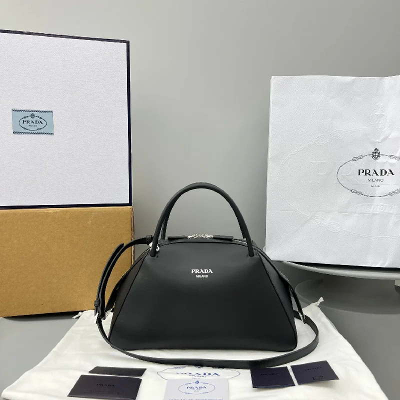 Prada Small Handbag Black For Women. Women-s Bags 10in/26cm 1BA366_2DDJ_F0002_V_OOO