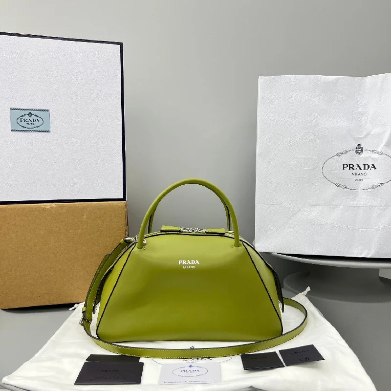 Prada Small Handbag Green Lemon For Women. Women-s Bags 10in/26cm