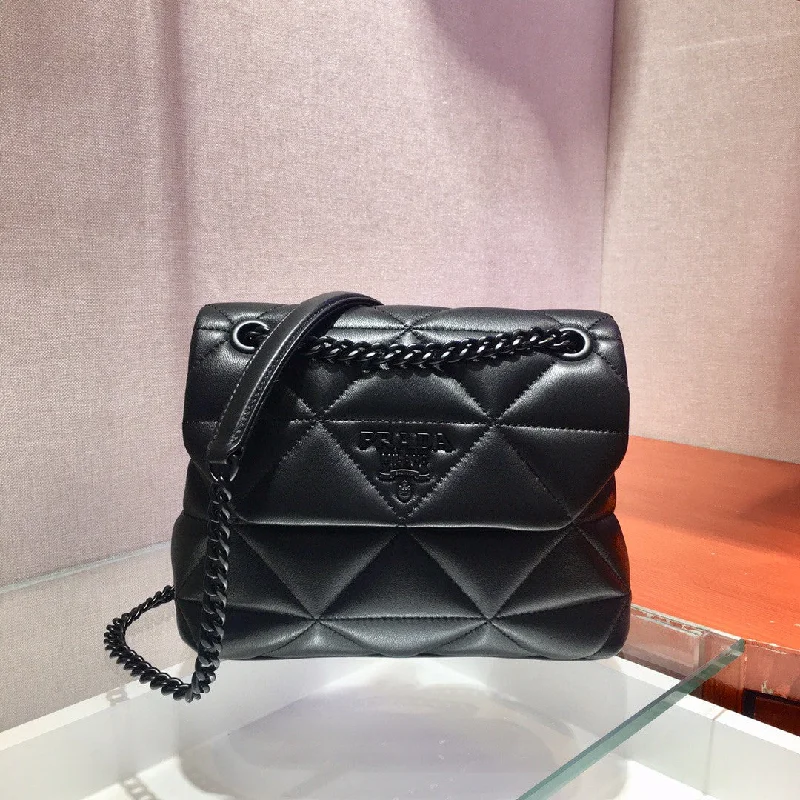 Prada Small Nappa Spectrum Bag Black For Women. Women-s Bags 8.6in/22cm 1BD233_WDF0_F0ES9_V_OOO