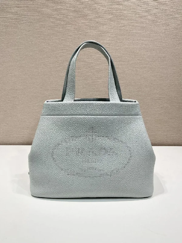 Prada Small Tote Grey For Women. Women-s Bags 12.6in/32cm