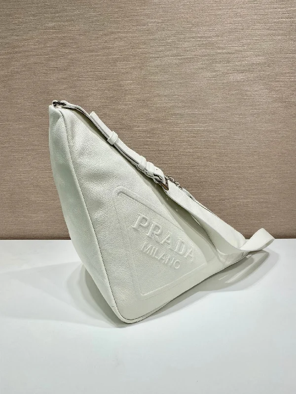 Prada Triangle Pouch White For Women. Women-s Bags 12.2in/31cm